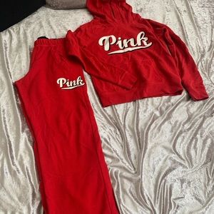 Vtg PINK Victoria’s Secret set hoodie sweatpants